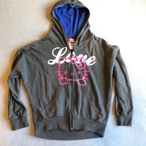 Kids Hello Kitty zip up hoodie (sz L)